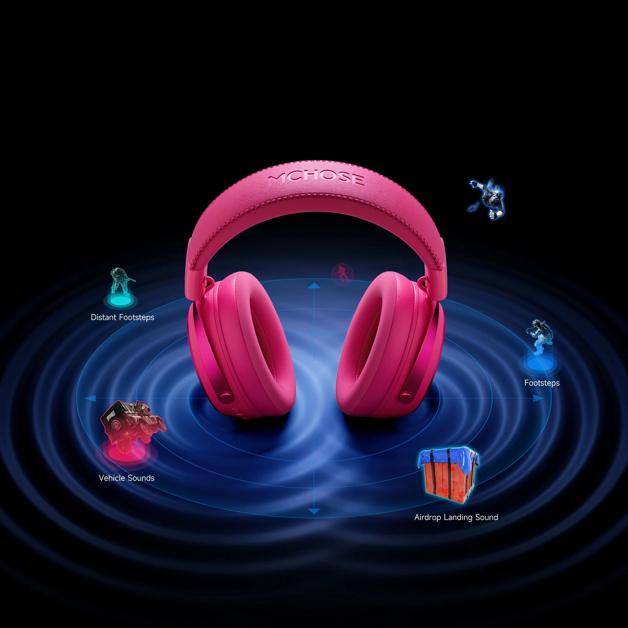 אוזניות גיימינג MCHOSE X9 Wireless - Image 3