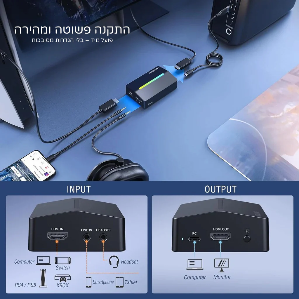 כרטיס לכידה FIFINE AmpliGame V3 - Image 5