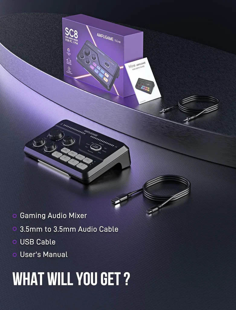כרטיס קול FIFINE AmpliGame SC8 - Image 3